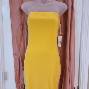 Ellie & Kate Strapless Dress with Rhinestone Detail!